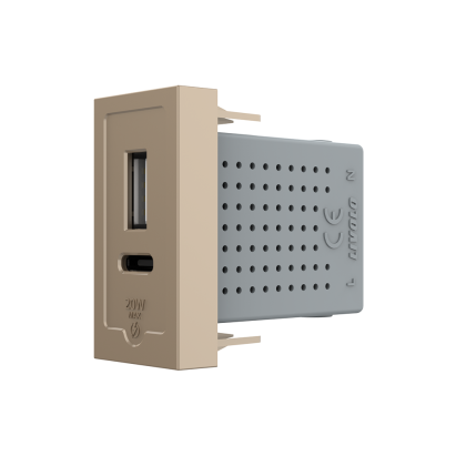 Modul Priza USB-A + USB-C, 20W LIVOLO SmartElectro IntelligentHouse