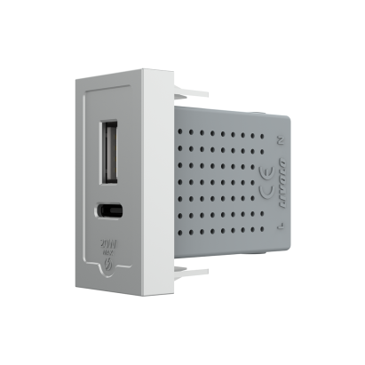 Modul Priza USB-A + USB-C, 20W LIVOLO SmartElectro IntelligentHouse