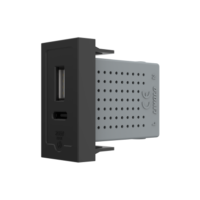 Modul Priza USB-A + USB-C, 20W LIVOLO SmartElectro IntelligentHouse