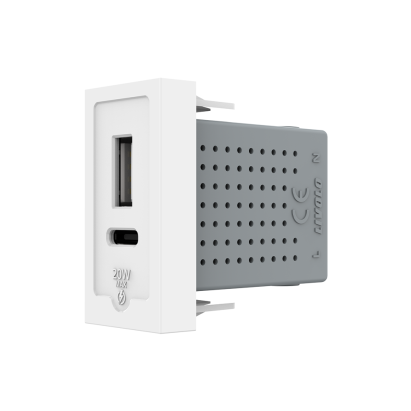 Modul Priza USB-A + USB-C, 20W LIVOLO SmartElectro IntelligentHouse