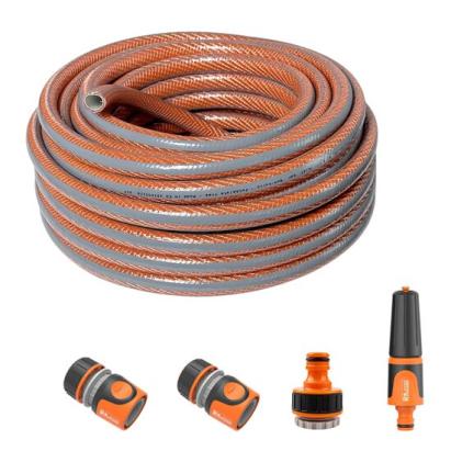 Furtun de gradina, 6 straturi, antirasucire, 3/4", 25 m, cuple, adaptor, duza stropit, Richmann Exclusive GartenVIP DiyLine