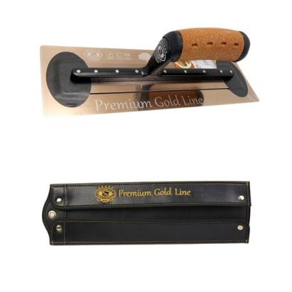 Gletiera inox Olejnik, intarita, Premium Silver, Medium Flex, 35.6x12cm x 0.4mm, maner pluta, husa GartenVIP DiyLine