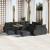 Set de canapele pentru grădină 13 pcs Negru poliratan GartenMobel Dekor