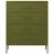 Comodă cu sertare, verde măsliniu, 80x35x101,5 cm oțel GartenMobel Dekor