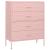 Comodă cu sertare, roz, 80x35x101,5 cm, oțel GartenMobel Dekor