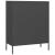 Comodă cu sertare, antracit, 80x35x101,5 cm, oțel GartenMobel Dekor