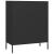 Comodă cu sertare, negru, 80x35x101,5 cm, oțel GartenMobel Dekor