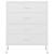 Comodă cu sertare, alb, 80x35x101,5 cm, oțel GartenMobel Dekor