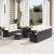 Set de canapele pentru grădină cu pernă 10 pcs Negru poliratan GartenMobel Dekor