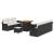 Set de canapele pentru grădină cu pernă 10 pcs Negru poliratan GartenMobel Dekor