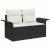 Set de canapele pentru grădină cu pernă 9 pcs Negru poliratan GartenMobel Dekor