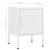 Noptieră, alb, 35x35x51 cm, oțel GartenMobel Dekor
