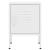 Noptieră, alb, 35x35x51 cm, oțel GartenMobel Dekor
