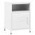 Noptieră, alb, 35x35x51 cm, oțel GartenMobel Dekor