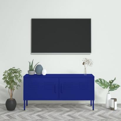 Comodă TV, bleumarin, 105x35x50 cm, oțel GartenMobel Dekor