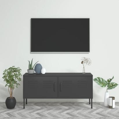 Comodă TV, antracit, 105x35x50 cm, oțel GartenMobel Dekor