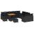 Set de canapele pentru grădină cu pernă 13 pcs Negru poliratan GartenMobel Dekor