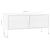 Comodă TV, alb, 105x35x50 cm, oțel GartenMobel Dekor