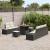 Set de canapele pentru grădină cu pernă 8 pcs Negru poliratan GartenMobel Dekor