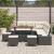 Set de canapele pentru grădină cu pernă 9 pcs Negru poliratan GartenMobel Dekor