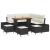 Set de canapele pentru grădină cu pernă 9 pcs Negru poliratan GartenMobel Dekor