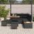 Set de canapele pentru grădină 8 pcs Negru poliratan GartenMobel Dekor