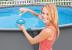Dispenser chimic plutitor pentru piscina Intex 29040NP, 13 cm, plastic PP, alb si albastru