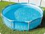 Piscina rotunda Intex Beachside cu cadru metalic si pompa, 305x76 cm