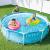 Piscina rotunda Intex Beachside cu cadru metalic si pompa, 305x76 cm