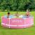 Piscină rotundă cu cadru metalic Intex Pink, 244 x 76 cm