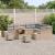 Set de canapele pentru grădină 12 pcs Bej poliratan GartenMobel Dekor