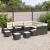 Set de canapele pentru grădină 13 pcs Negru poliratan GartenMobel Dekor