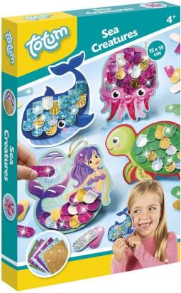 Set creativ cu folii de transfer - Creaturi marine