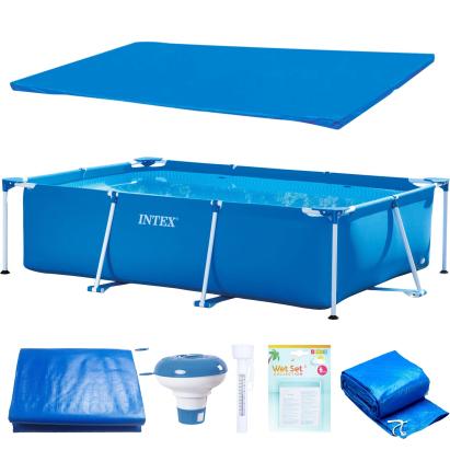 Piscină supraterană Intex cu cadru metalic 300x200x75 cm, accesorii incluse