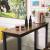 VASAGLE Masa de bar inalta, cadru metalic, design industrial, 120x40x100cm, maro rustic