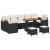 Set de canapele pentru grădină 10 pcs Negru poliratan GartenMobel Dekor