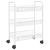 Cărucior de bucătărie, 3 niveluri, alb, 46x26x64 cm, fier GartenMobel Dekor