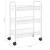 Cărucior de bucătărie, 3 niveluri, alb, 46x26x64 cm, fier GartenMobel Dekor