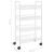 Cărucior de bucătărie, 4 niveluri, alb, 46x26x85 cm, fier GartenMobel Dekor