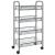 Cărucior de bucătărie, 4 niveluri, gri, 46x26x85 cm, fier GartenMobel Dekor