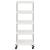 Cărucior de bucătărie 5 niveluri alb 42x29x128 cm fier și ABS GartenMobel Dekor