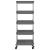 Cărucior de bucătărie 5 niveluri gri 42x29x128 cm fier și ABS GartenMobel Dekor
