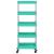 Cărucior de bucătărie 5 niveluri turcoaz 42x29x128 cm fier/ABS GartenMobel Dekor