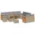 Set de canapele pentru grădină 13 pcs Beige și gri deschis GartenMobel Dekor