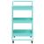 Cărucior de bucătărie 3 niveluri turcoaz 42x35x85 cm fier/ABS GartenMobel Dekor