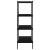 Unitate cu rafturi pe 4 niveluri, negru, 80x40x130 cm GartenMobel Dekor