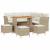 Set de canapele pentru grădină cu pernă 9 pcs bej și crem GartenMobel Dekor