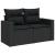 Set de canapele pentru grădină cu pernă Manual 9 pcs Negru GartenMobel Dekor