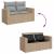 Set de canapele pentru grădină Manual 9 pcs bej și gri deschis GartenMobel Dekor