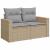 Set de canapele pentru grădină Manual 9 pcs bej și gri deschis GartenMobel Dekor
